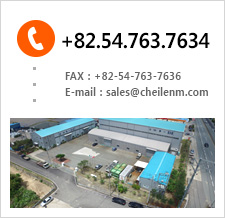 전화번호(054-763-7634), 팩스번호(054-763-7636), E-mail (sales@cheilenm.com)